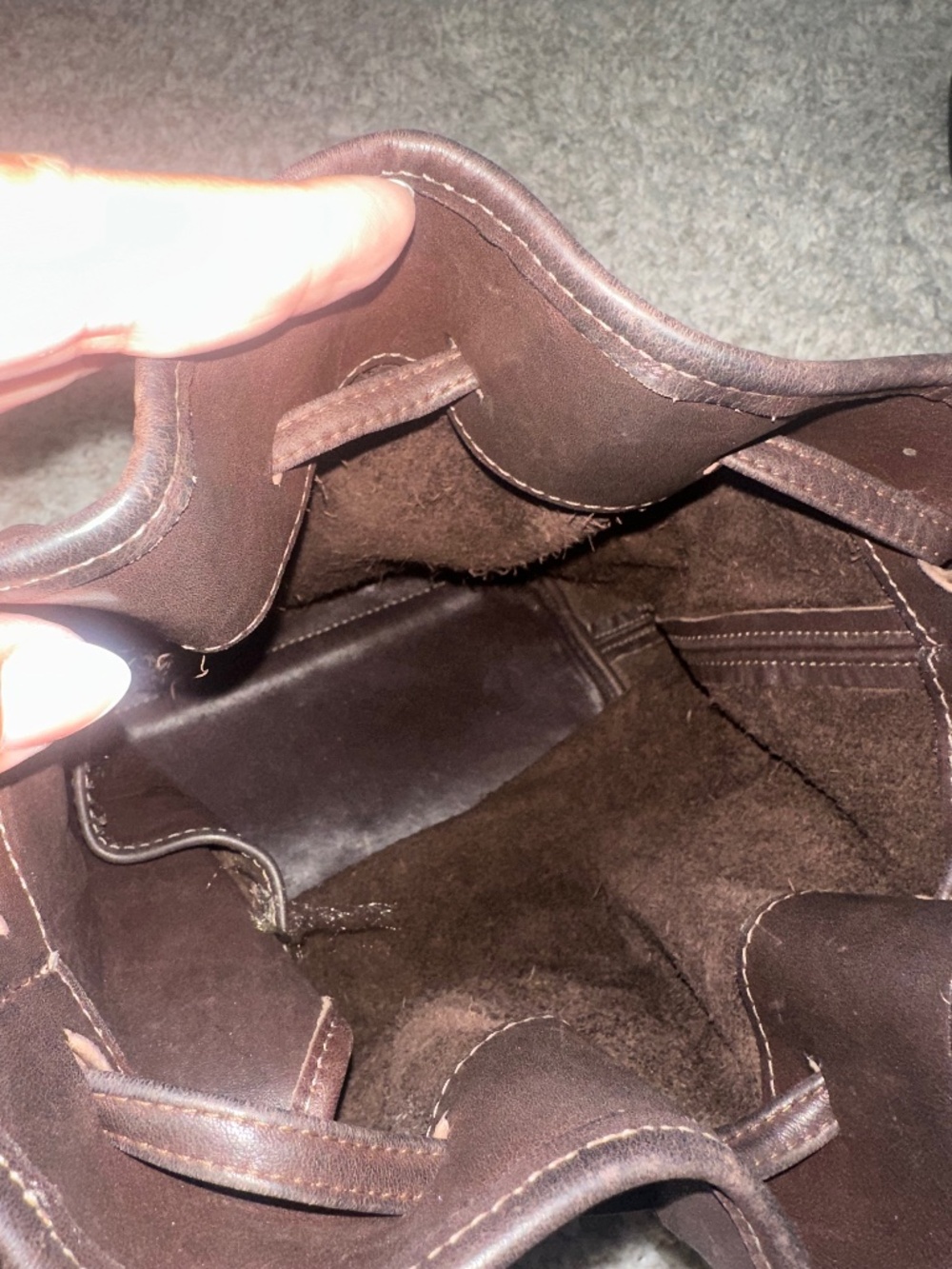 Vintage Coach Drawstring Bucket Bag - Picture 2 of 3